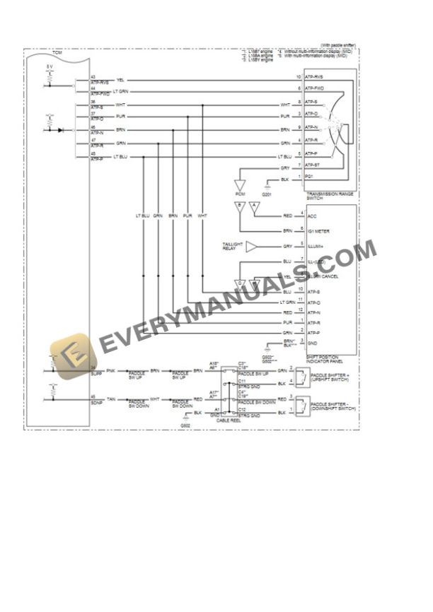 Honda Civic Coupe Si 2019 Electrical Diagrams L4-1.5L Turbo (L15B7) 4 Honda Civic Coupe Si 2019 Electrical Diagrams L4-1.5L Turbo (L15B7) - Image 2