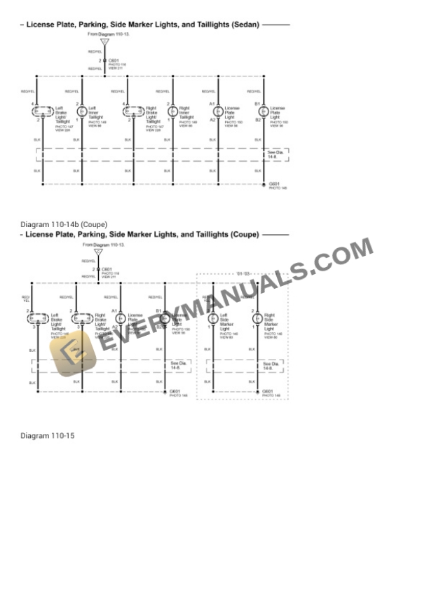 Honda Civic EX Sedan 2001 Electrical Diagrams L4-1668cc 1.7L SOHC (VTEC) MFI 4 Honda Civic EX Sedan 2001 Electrical Diagrams L4-1668cc 1.7L SOHC (VTEC) MFI - Image 2