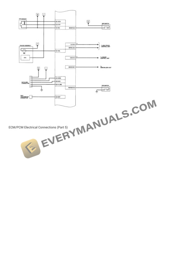 Honda Civic EX Sedan 2001 Electrical Diagrams L4-1668cc 1.7L SOHC (VTEC) MFI 6 Honda Civic EX Sedan 2001 Electrical Diagrams L4-1668cc 1.7L SOHC (VTEC) MFI - Image 4