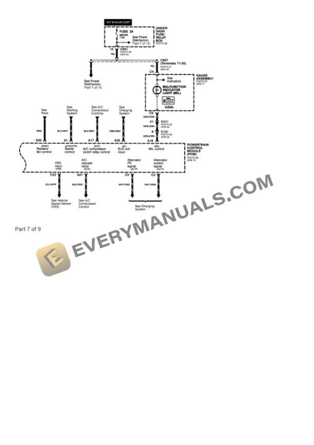 Honda Civic GX Sedan 2000 Electrical Diagrams L4-1.6L CNG 6 Honda Civic GX Sedan 2000 Electrical Diagrams L4-1.6L CNG - Image 4