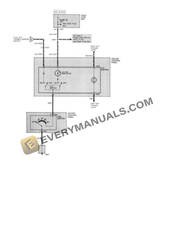 Honda Civic Hatchback Si 1989 Electrical Diagrams L4-1590cc 1.6L SOHC (D16A6) MFI 7 Honda Civic Hatchback Si 1989 Electrical Diagrams L4-1590cc 1.6L SOHC (D16A6) MFI - Image 5