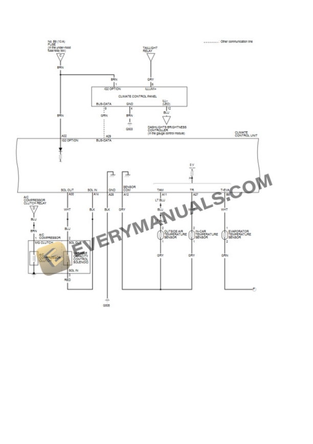 Honda Civic Hatchback Type-R 2018 Electrical Diagrams L4-2.0L Turbo (K20C1) 4 Honda Civic Hatchback Type-R 2018 Electrical Diagrams L4-2.0L Turbo (K20C1) - Image 2