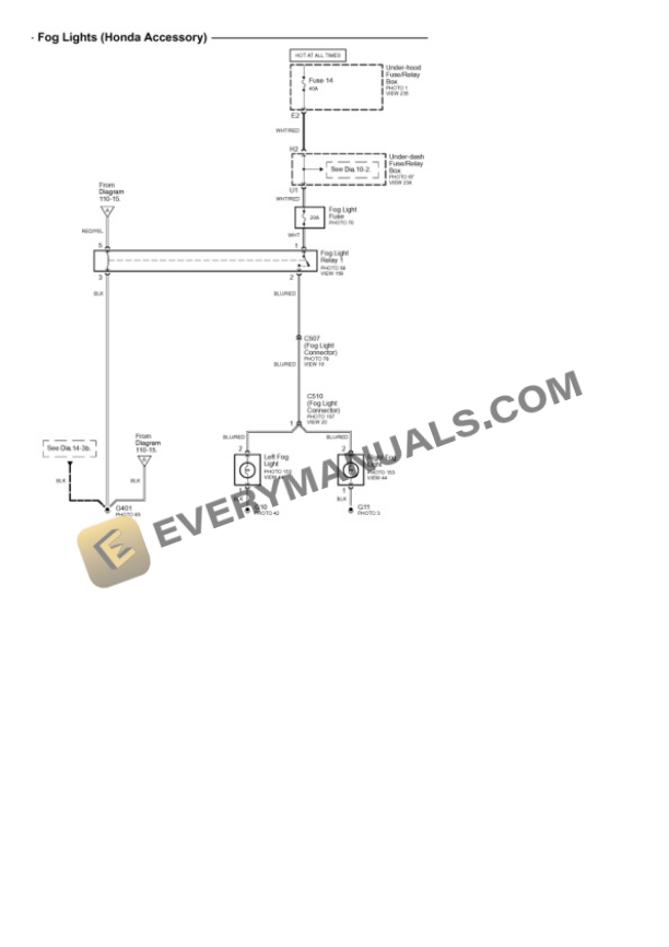 Honda Civic HX Coupe 2001 Electrical Diagrams L4-1668cc 1.7L SOHC (VTEC-E) MFI 4 Honda Civic HX Coupe 2001 Electrical Diagrams L4-1668cc 1.7L SOHC (VTEC-E) MFI - Image 2