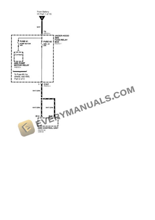 Honda Civic LX Sedan 1997 Electrical Diagrams L4-1590cc 1.6L SOHC MFI 7 Honda Civic LX Sedan 1997 Electrical Diagrams L4-1590cc 1.6L SOHC MFI - Image 5