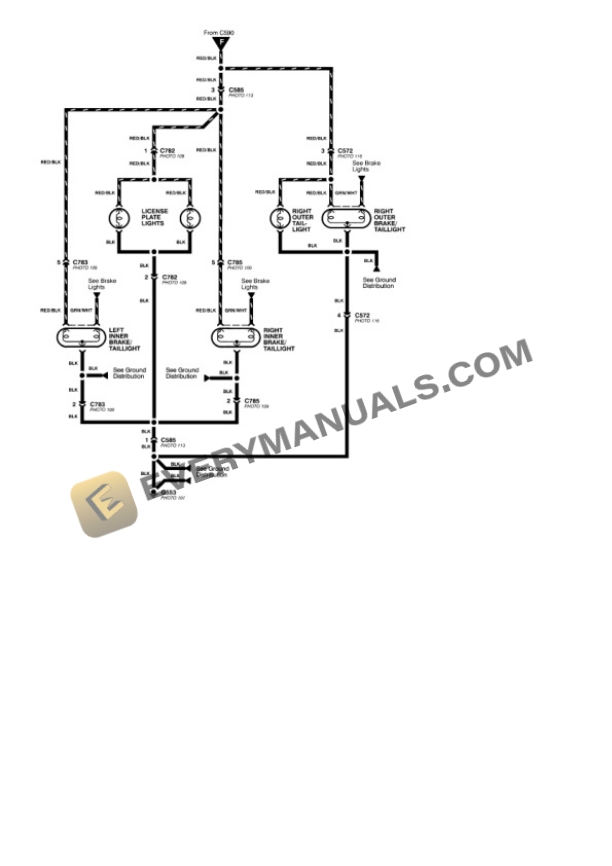 Honda Civic Sedan 1995 Electrical Diagrams L4-1.5L SOHC (VTEC) 6 Honda Civic Sedan 1995 Electrical Diagrams L4-1.5L SOHC (VTEC) - Image 4