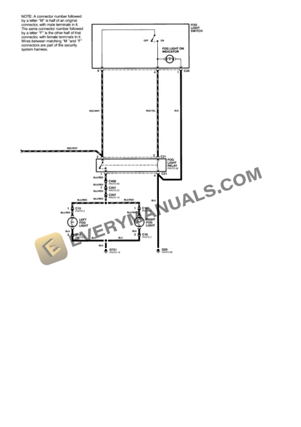 Honda Civic Sedan 1996 Electrical Diagrams L4-1.6L SOHC (16 Valve) 4 Honda Civic Sedan 1996 Electrical Diagrams L4-1.6L SOHC (16 Valve) - Image 2