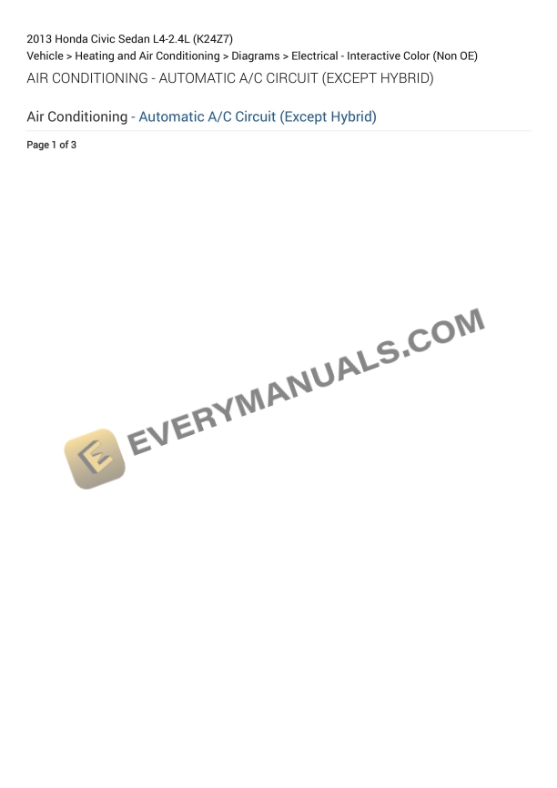 honda civic sedan 2013 electrical diagrams l4 24l k24z7 1