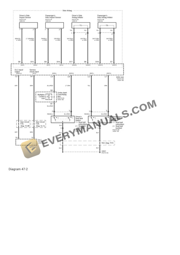 Honda Civic Si 2003 Electrical Diagrams L4-1998cc 2.0L DOHC EP3 (i-VTEC) PGMFI 6 Honda Civic Si 2003 Electrical Diagrams L4-1998cc 2.0L DOHC EP3 (i-VTEC) PGMFI - Image 4