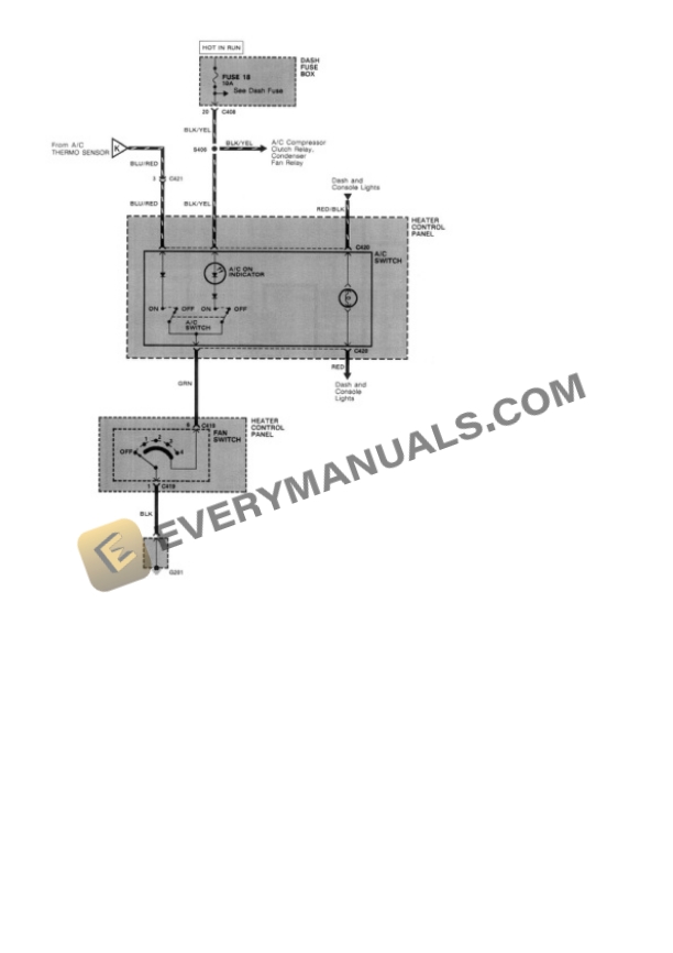 Honda Civic Wagon 2WD 1989 Electrical Diagrams L4-1493cc 1.5L SOHC (D15B2) TBI 7 Honda Civic Wagon 2WD 1989 Electrical Diagrams L4-1493cc 1.5L SOHC (D15B2) TBI - Image 5