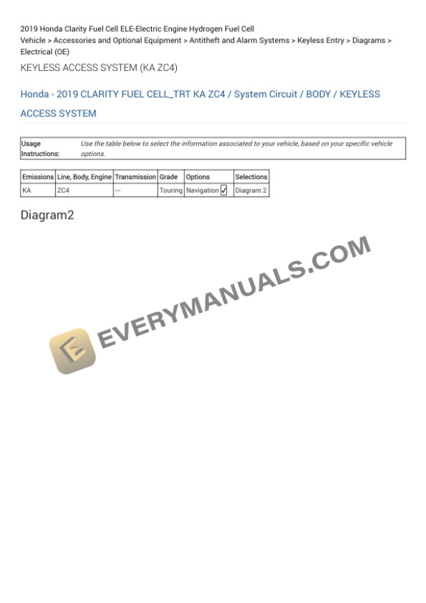 Honda Clarity Fuel Cell 2019 Electrical Diagrams ELE-Electric Engine Hydrogen Fuel Cell 6 Honda Clarity Fuel Cell 2019 Electrical Diagrams ELE-Electric Engine Hydrogen Fuel Cell - Image 4