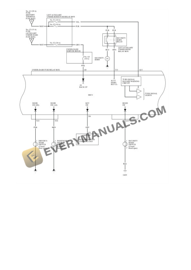Honda CR-Z 2016 Electrical Diagrams L4-1.5L (LEA1) Hybrid 5 Honda CR-Z 2016 Electrical Diagrams L4-1.5L (LEA1) Hybrid - Image 3