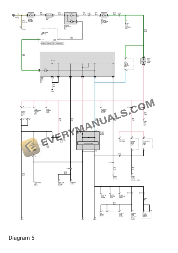 Honda CR-Z 2016 Electrical Diagrams L4-1.5L (LEA1) Hybrid 7 Honda CR-Z 2016 Electrical Diagrams L4-1.5L (LEA1) Hybrid - Image 5