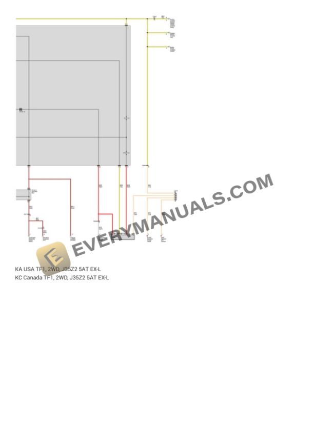 Honda Crosstour 4WD 2013 Electrical Diagrams V6-3.5L (J35Y1) 7 Honda Crosstour 4WD 2013 Electrical Diagrams V6-3.5L (J35Y1) - Image 5
