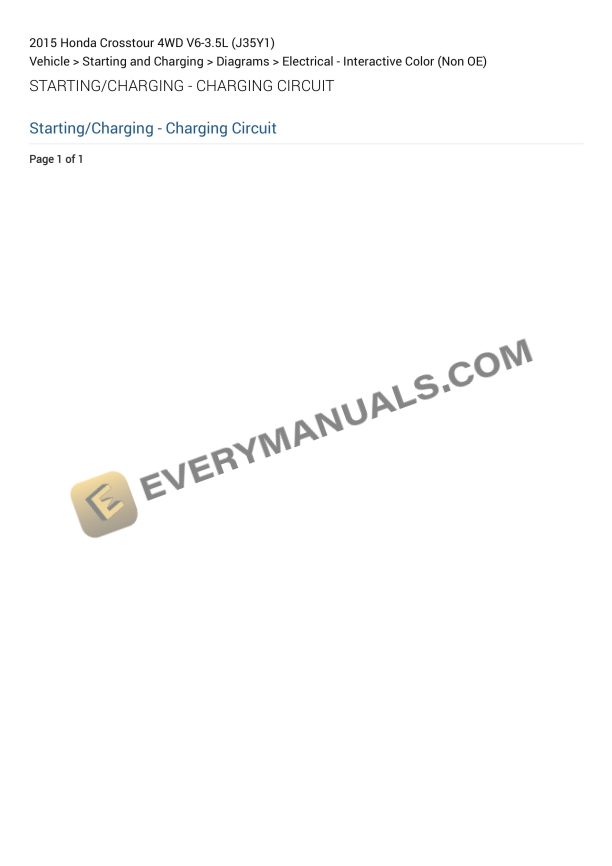 honda crosstour 4wd 2015 electrical diagrams v6 35l j35y1 1