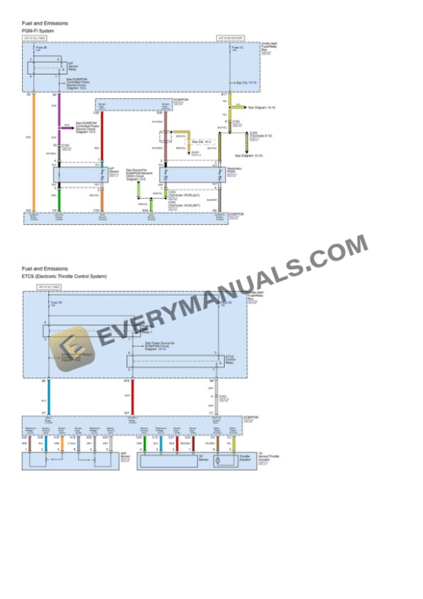 Honda Fit 2009 Electrical Diagrams L4-1.5L 5 Honda Fit 2009 Electrical Diagrams L4-1.5L - Image 3