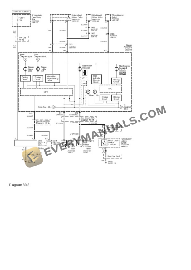 Honda Insight 2003 Electrical Diagrams L3-1.0L Hybrid 7 Honda Insight 2003 Electrical Diagrams L3-1.0L Hybrid - Image 5