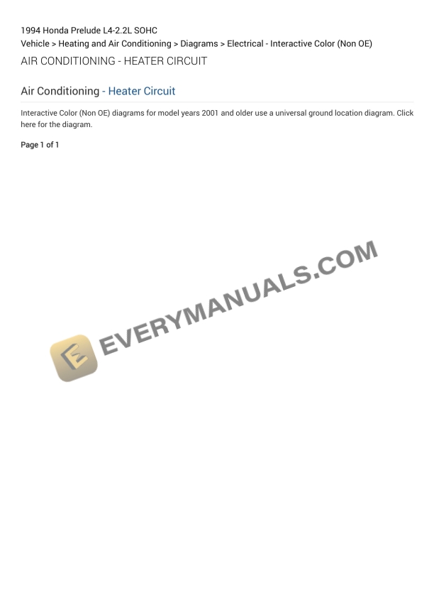 honda prelude 1994 electrical diagrams l4 22l sohc 1