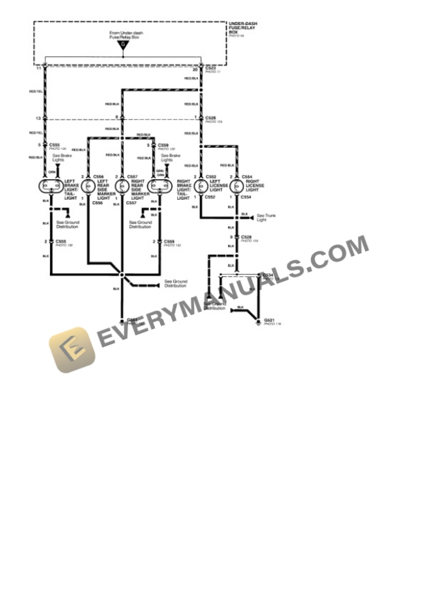 Honda Prelude 1994 Electrical Diagrams L4-2.2L SOHC 5 Honda Prelude 1994 Electrical Diagrams L4-2.2L SOHC - Image 3
