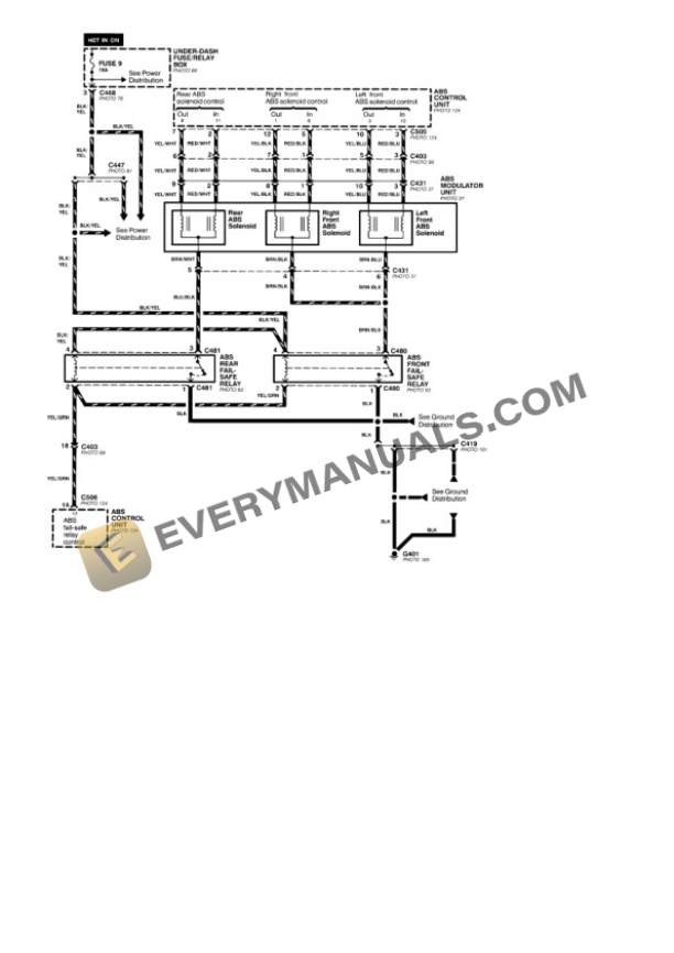 Honda Prelude 1994 Electrical Diagrams L4-2.2L SOHC 7 Honda Prelude 1994 Electrical Diagrams L4-2.2L SOHC - Image 5