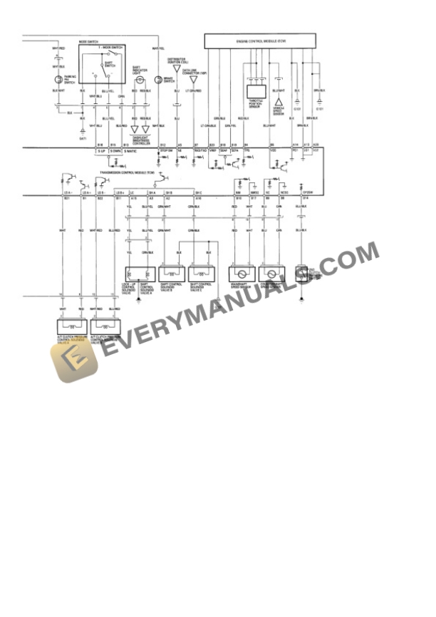 Honda Prelude Type-SH 1998 Electrical Diagrams L4-2157cc 2.2L DOHC H22A4 (VTEC) 16V 4 Honda Prelude Type-SH 1998 Electrical Diagrams L4-2157cc 2.2L DOHC H22A4 (VTEC) 16V - Image 2