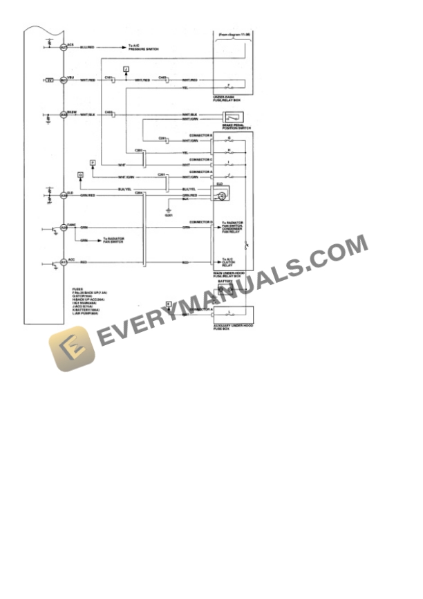 Honda S2000 2001 Electrical Diagrams L4-1997cc 2.0L DOHC (VTEC) MFI 6 Honda S2000 2001 Electrical Diagrams L4-1997cc 2.0L DOHC (VTEC) MFI - Image 4