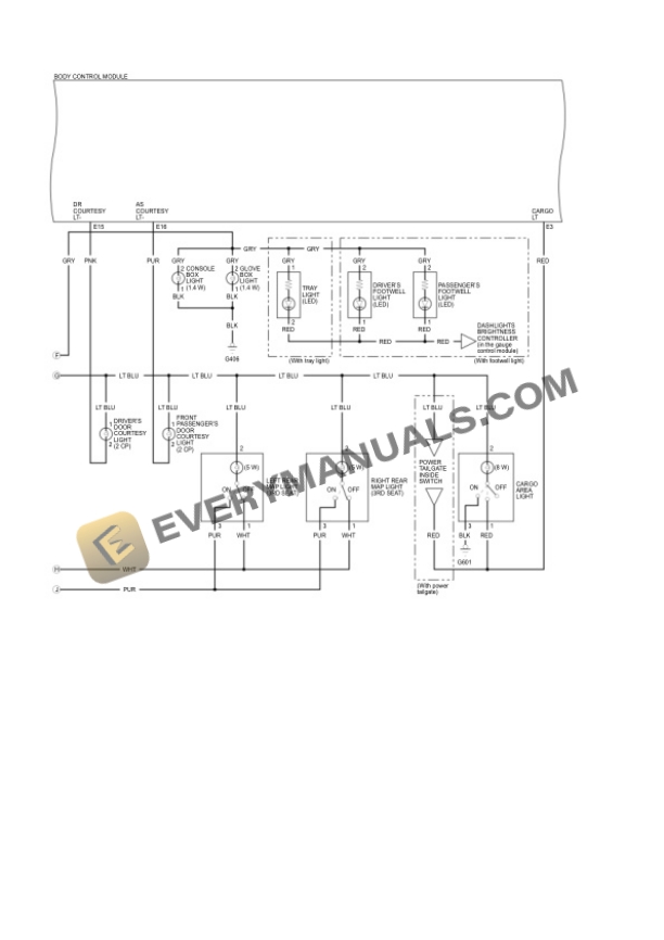 Honda Truck Odyssey 2022 Electrical Diagrams V6-3.5L (J35Y7) 7 Honda Truck Odyssey 2022 Electrical Diagrams V6-3.5L (J35Y7) - Image 5