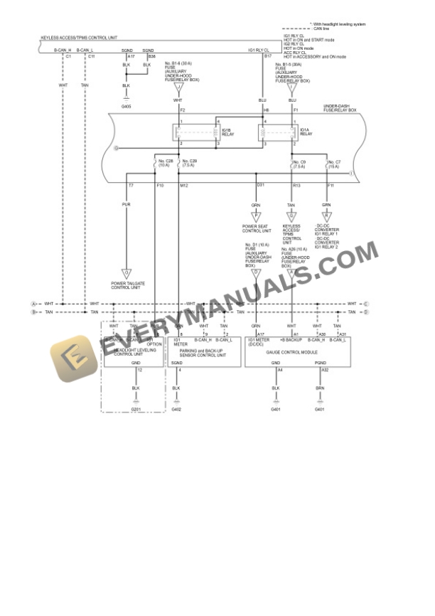 Honda Truck Passport 4WD 2023 Electrical Diagrams V6-3.5L (J35Y6) 6 Honda Truck Passport 4WD 2023 Electrical Diagrams V6-3.5L (J35Y6) - Image 4