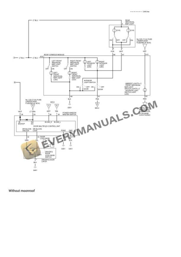 Honda Truck Ridgeline 4WD 2023 Electrical Diagrams V6-3.5L (J35Y6) 3 Honda Truck Ridgeline 4WD 2023 Electrical Diagrams V6-3.5L (J35Y6) - Image 2