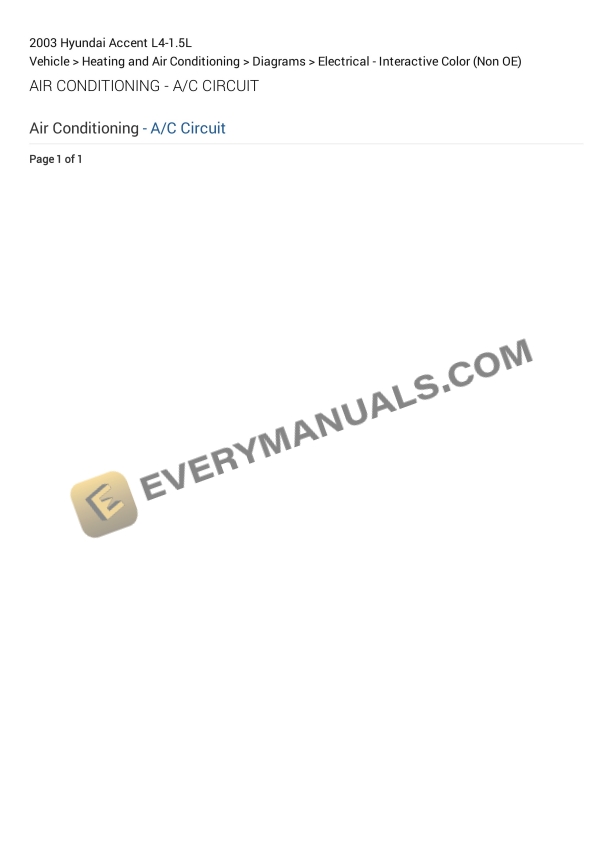 hyundai accent 2003 electrical diagrams l4 15l 1