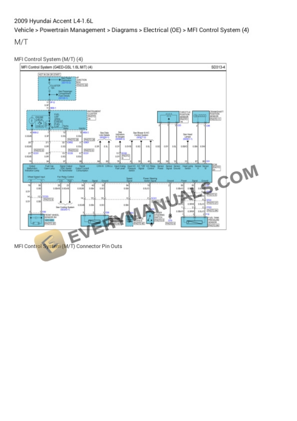 Hyundai Accent 2009 Electrical Diagrams L4-1.6L 6 Hyundai Accent 2009 Electrical Diagrams L4-1.6L - Image 4