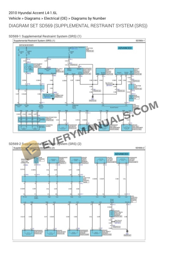 Hyundai Accent 2010 Electrical Diagrams L4-1.6L 4 Hyundai Accent 2010 Electrical Diagrams L4-1.6L - Image 2