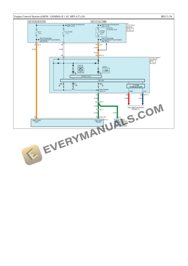 Hyundai Accent 2022 Electrical Diagrams L4-1.6L MPI 5 Hyundai Accent 2022 Electrical Diagrams L4-1.6L MPI - Image 3
