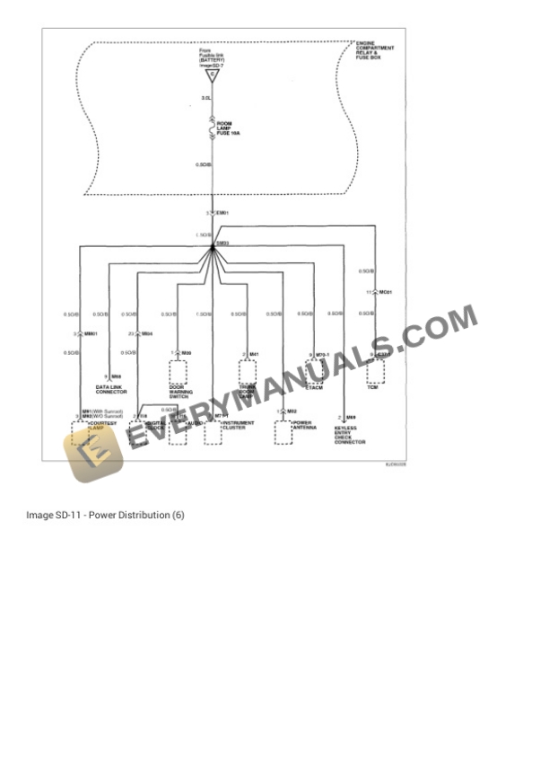 Hyundai Accent GL 2001 Electrical Diagrams L4-1.6L 7 Hyundai Accent GL 2001 Electrical Diagrams L4-1.6L - Image 5