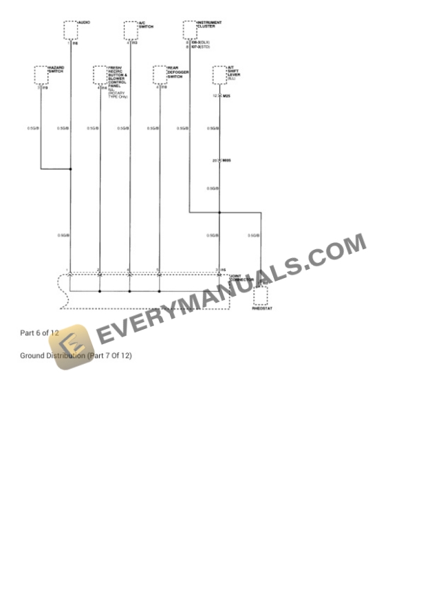 Hyundai Accent GS Coupe 1997 Electrical Diagrams L4-1495cc 1.5L SOHC MFI 5 Hyundai Accent GS Coupe 1997 Electrical Diagrams L4-1495cc 1.5L SOHC MFI - Image 3