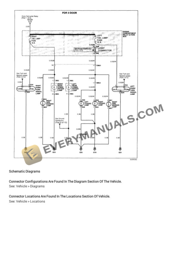 Hyundai Accent GS Hatch Back 2000 Electrical Diagrams L4-1495cc 1.5L SOHC MFI 7 Hyundai Accent GS Hatch Back 2000 Electrical Diagrams L4-1495cc 1.5L SOHC MFI - Image 5