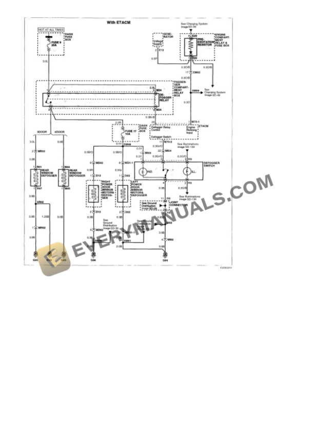 Hyundai Accent L 2001 Electrical Diagrams L4-1495cc 1.5L SOHC MFI 5 Hyundai Accent L 2001 Electrical Diagrams L4-1495cc 1.5L SOHC MFI - Image 3