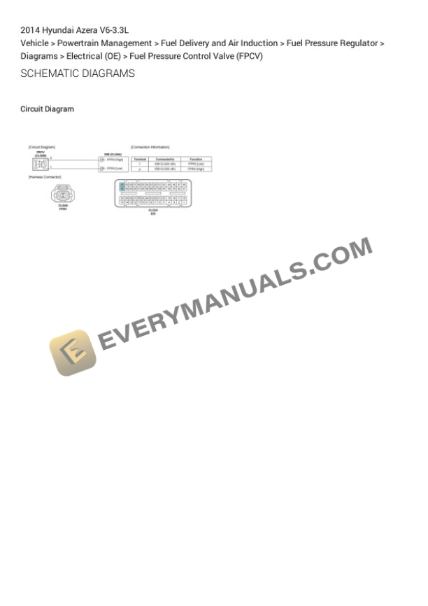Hyundai Azera 2014 Electrical Diagrams V6-3.3L 5 Hyundai Azera 2014 Electrical Diagrams V6-3.3L - Image 3