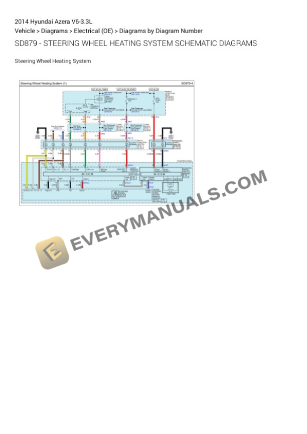 Hyundai Azera 2014 Electrical Diagrams V6-3.3L 7 Hyundai Azera 2014 Electrical Diagrams V6-3.3L - Image 5