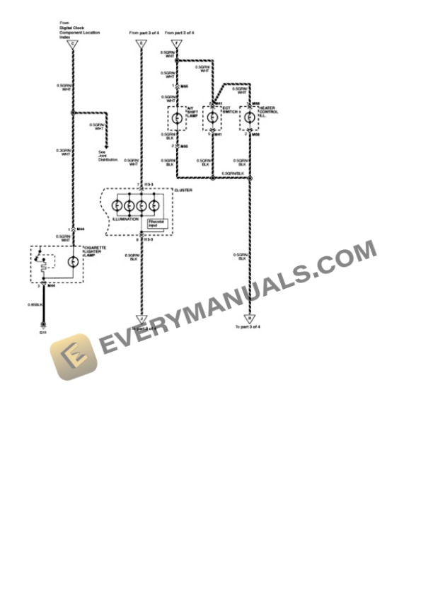 Hyundai Elantra 1994 Electrical Diagrams L4-1595cc 1.6L DOHC 4 Hyundai Elantra 1994 Electrical Diagrams L4-1595cc 1.6L DOHC - Image 2