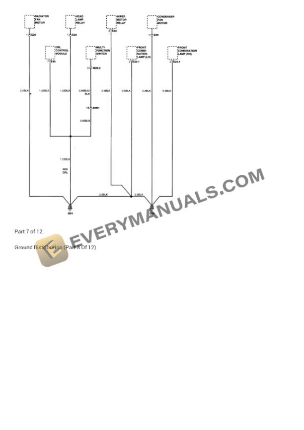 Hyundai Elantra 1996 Electrical Diagrams L4-1.8L 6 Hyundai Elantra 1996 Electrical Diagrams L4-1.8L - Image 4