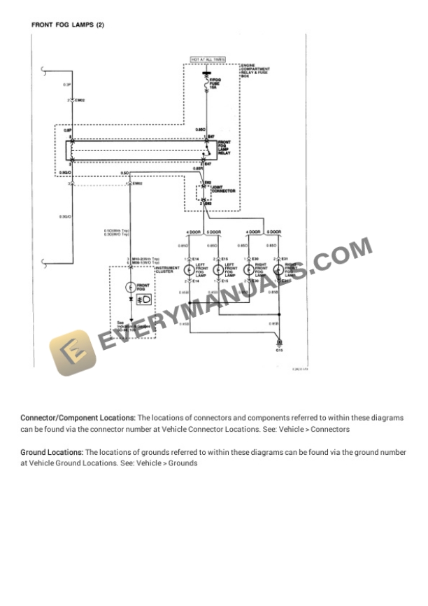 Hyundai Elantra 2003 Electrical Diagrams L4-2.0L 4 Hyundai Elantra 2003 Electrical Diagrams L4-2.0L - Image 2