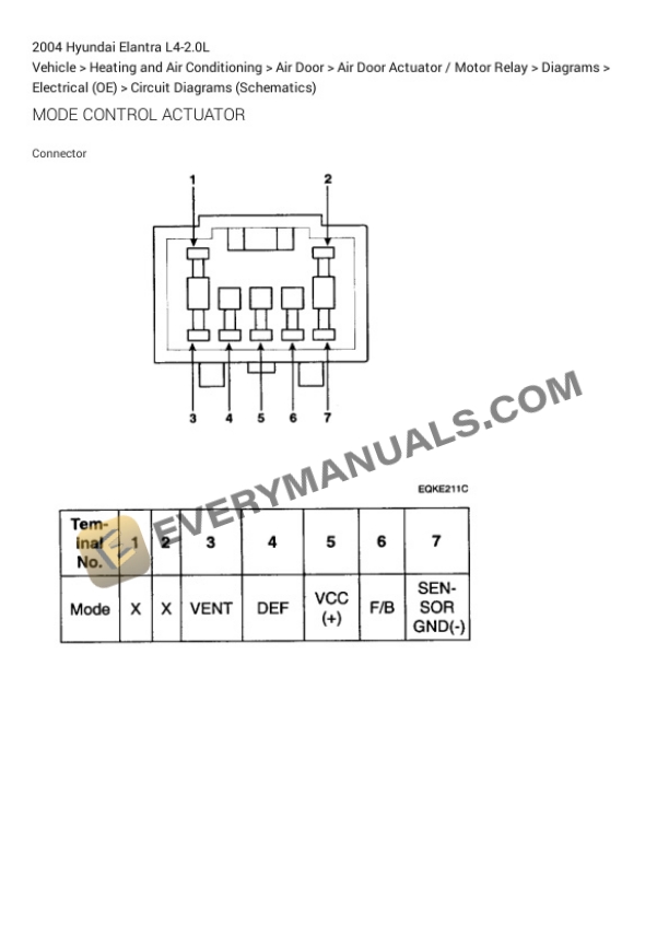 Hyundai Elantra 2004 Electrical Diagrams L4-2.0L 6 Hyundai Elantra 2004 Electrical Diagrams L4-2.0L - Image 4