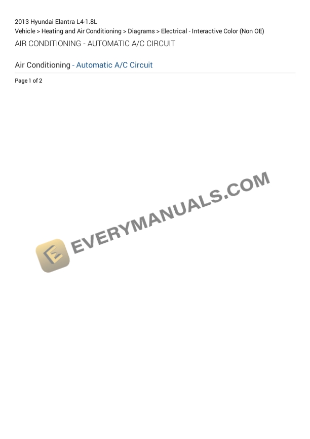 hyundai elantra 2013 electrical diagrams l4 18l 1