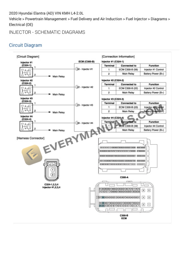 Hyundai Elantra (AD) VIN KMH 2020 Electrical Diagrams L4-2.0L 6 Hyundai Elantra (AD) VIN KMH 2020 Electrical Diagrams L4-2.0L - Image 4