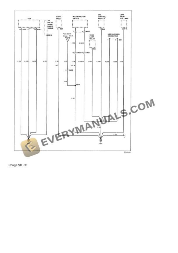 Hyundai Elantra GLS Wagon 2000 Electrical Diagrams L4-2.0L 6 Hyundai Elantra GLS Wagon 2000 Electrical Diagrams L4-2.0L - Image 4