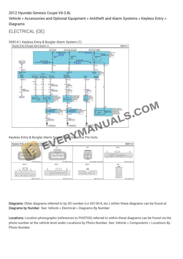 Hyundai Genesis Coupe 2012 Electrical Diagrams V6-3.8L 6 Hyundai Genesis Coupe 2012 Electrical Diagrams V6-3.8L - Image 4