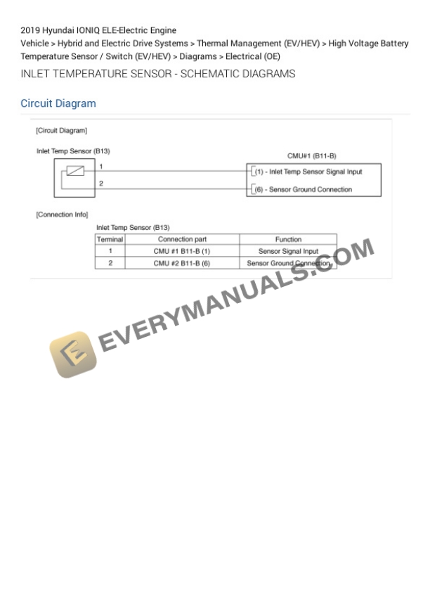 Hyundai IONIQ 2019 Electrical Diagrams ELE-Electric Engine 7 Hyundai IONIQ 2019 Electrical Diagrams ELE-Electric Engine - Image 5