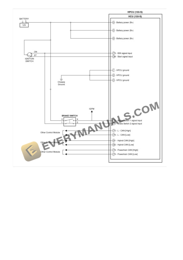 Hyundai IONIQ 2020 Electrical Diagrams L4-1.6L Hybrid 6 Hyundai IONIQ 2020 Electrical Diagrams L4-1.6L Hybrid - Image 4