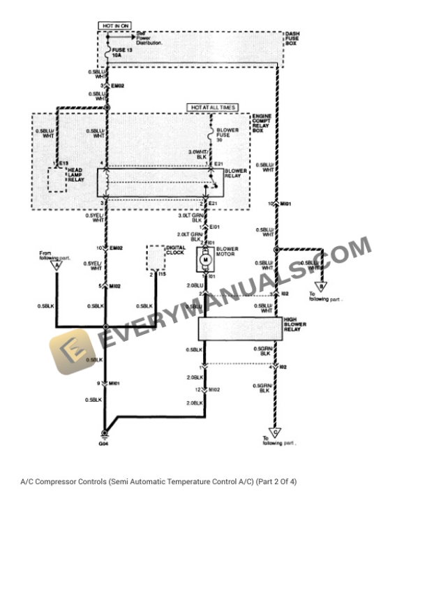 Hyundai Sonata 1994 Electrical Diagrams V6-3.0L 6 Hyundai Sonata 1994 Electrical Diagrams V6-3.0L - Image 4