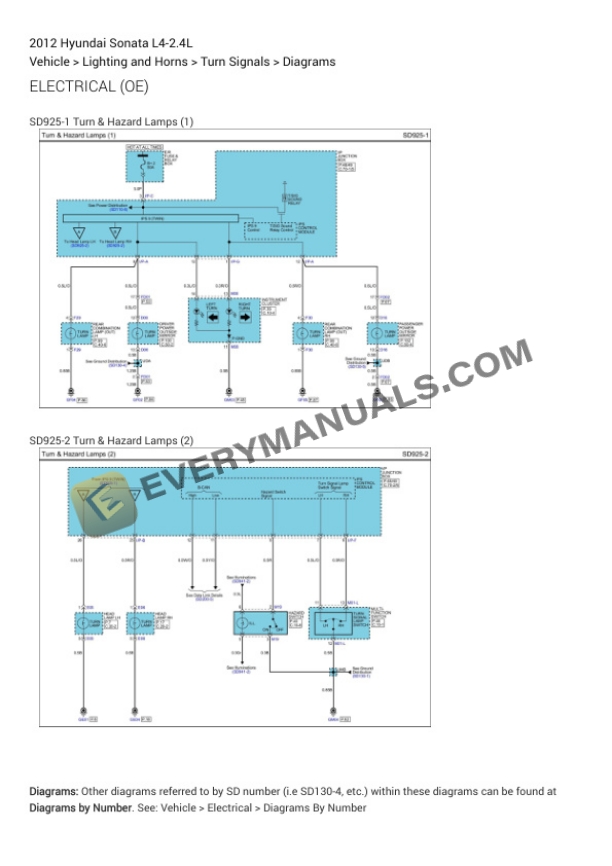 Hyundai Sonata 2012 Electrical Diagrams L4-2.4L 7 Hyundai Sonata 2012 Electrical Diagrams L4-2.4L - Image 5